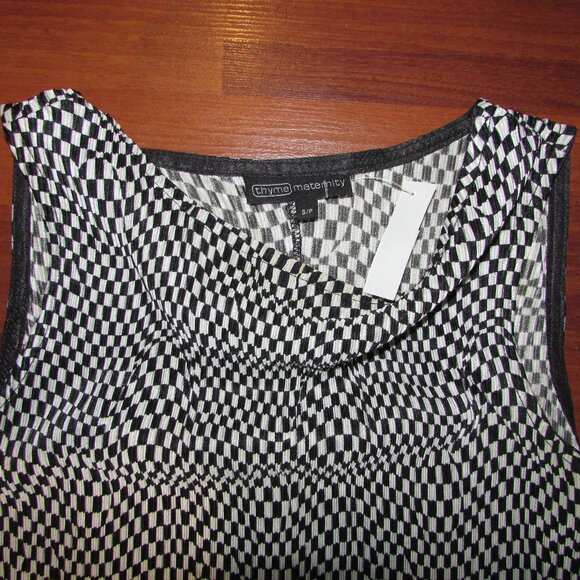 THYME Maternity Sleeveless Dress - Sz Small - Picture 2 of 9